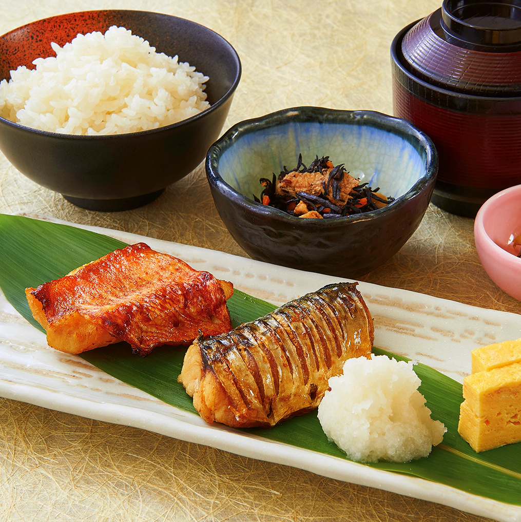 焼魚二種盛合せ御膳